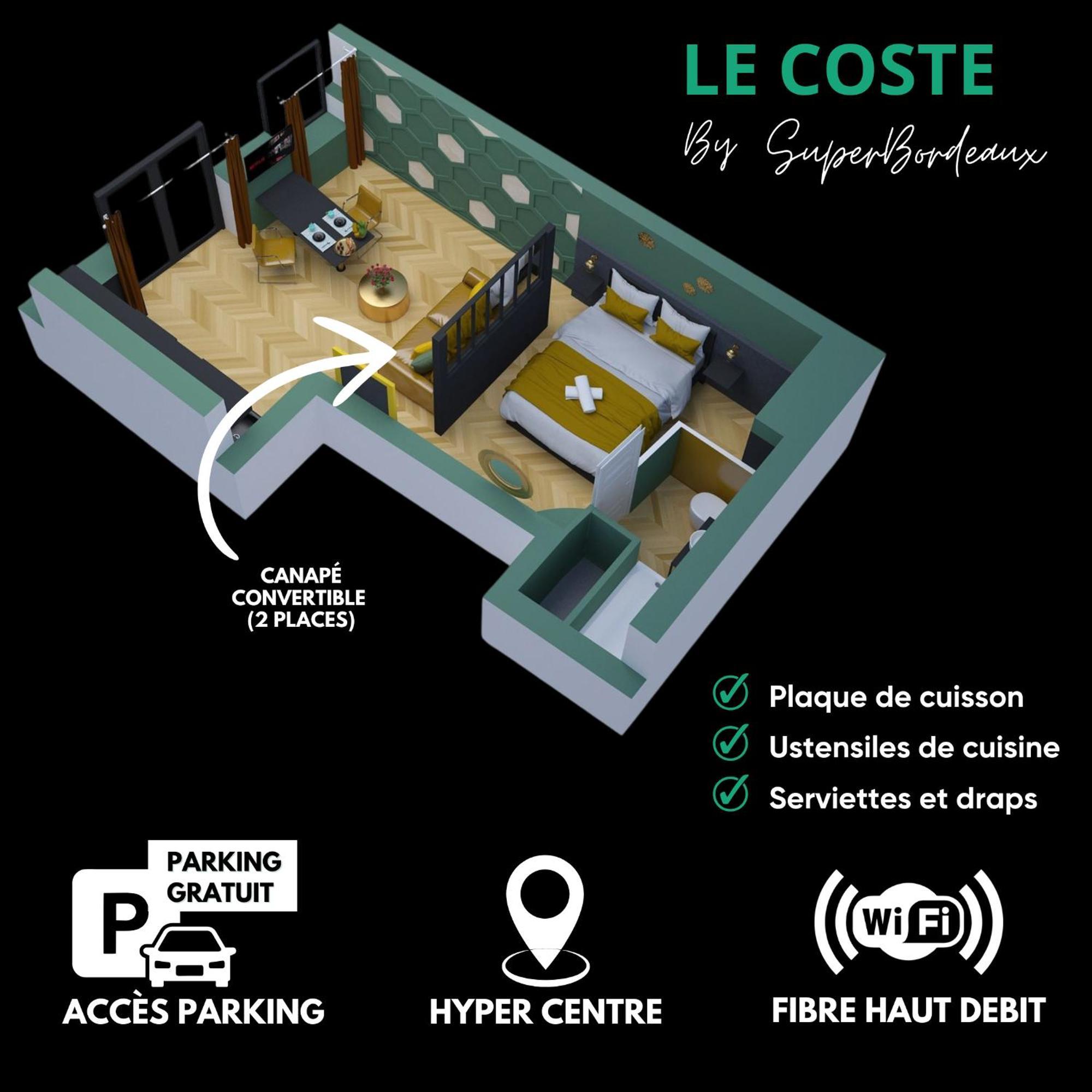 Free Parking - Self Checkin - Wifi - Netflix - City Center - Le Coste By Superbordeaux Ngoại thất bức ảnh